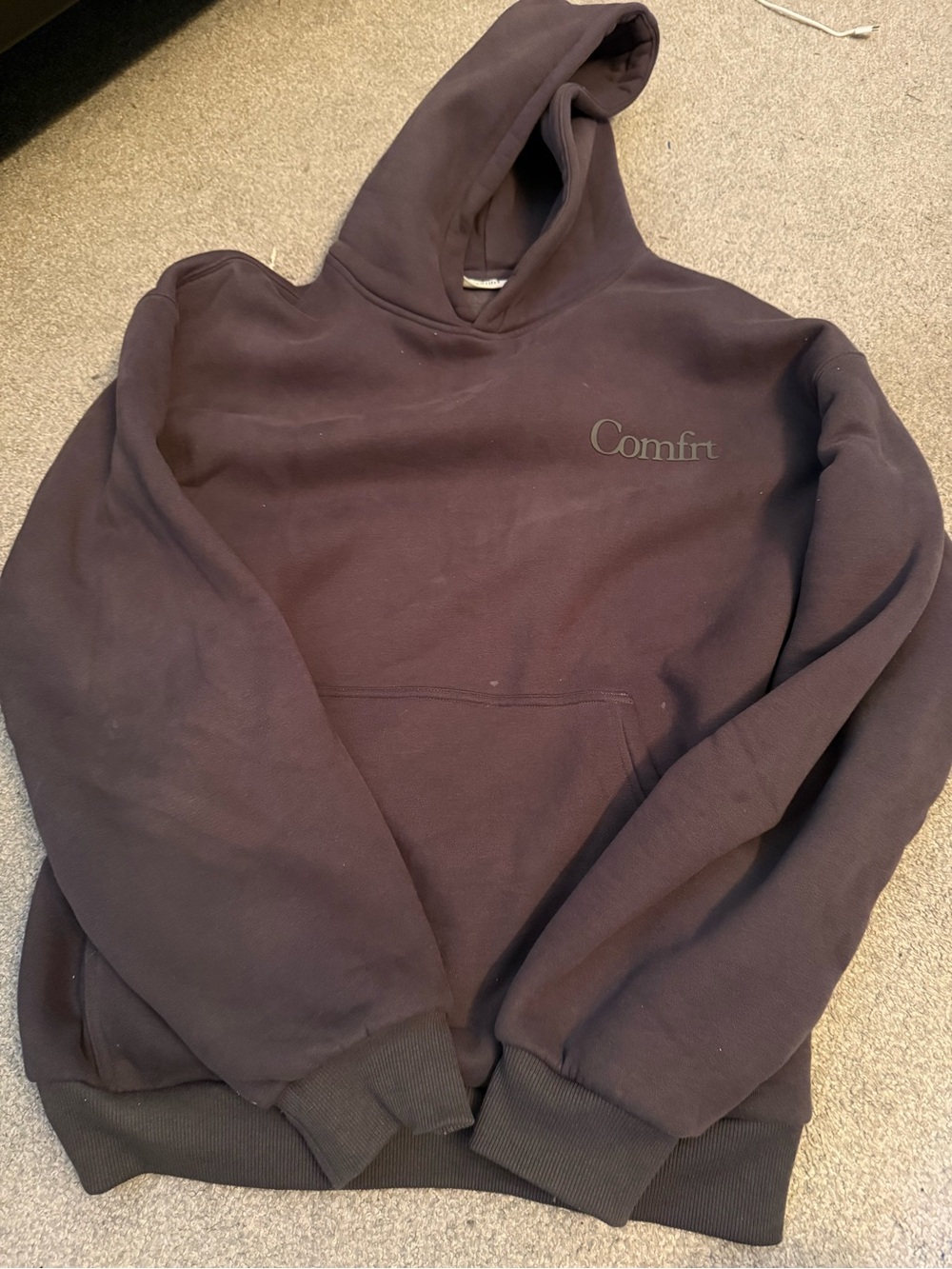 Comfrt  Branded Men's Hoodie in Dark Gray